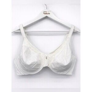Olga by Warners White Lace Minimizer Bra Size 40D Classic Underwire